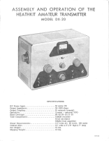 Heathkit DX-20-Assembly - Manual 